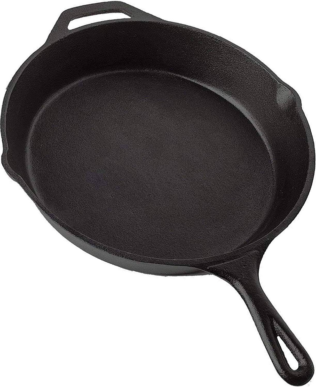 f841be6bb02b76dc7bb82bfb58d2bc4f7f1055ce8c8d954e173d9fd7ca554db0.jpg Utopia Kitchen Pre Seasoned Cast Iron Skillet (12.5 inch) - Image 1