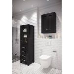 Crisler 24" W x 33" H x 8" D Solid Wood Wall Mounted Bathroom Cabinet Finish: Espresso
