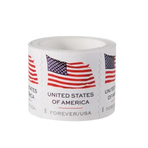 f88c5bca01e56eb5bc318cd94589766eed19270db98f0a96f9cd85f60fa17b54.webp 2025 U.S. Flags Forever First Class - Postage Stamps - Image 1