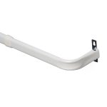Mainstays 84-120 inch Adjustable Heavy Duty Curtain Rod, 2 inch Clearance, White