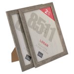 2-Pack Logan Tabletop Frames by Studio D��cor 8.5" x 11" in Grey