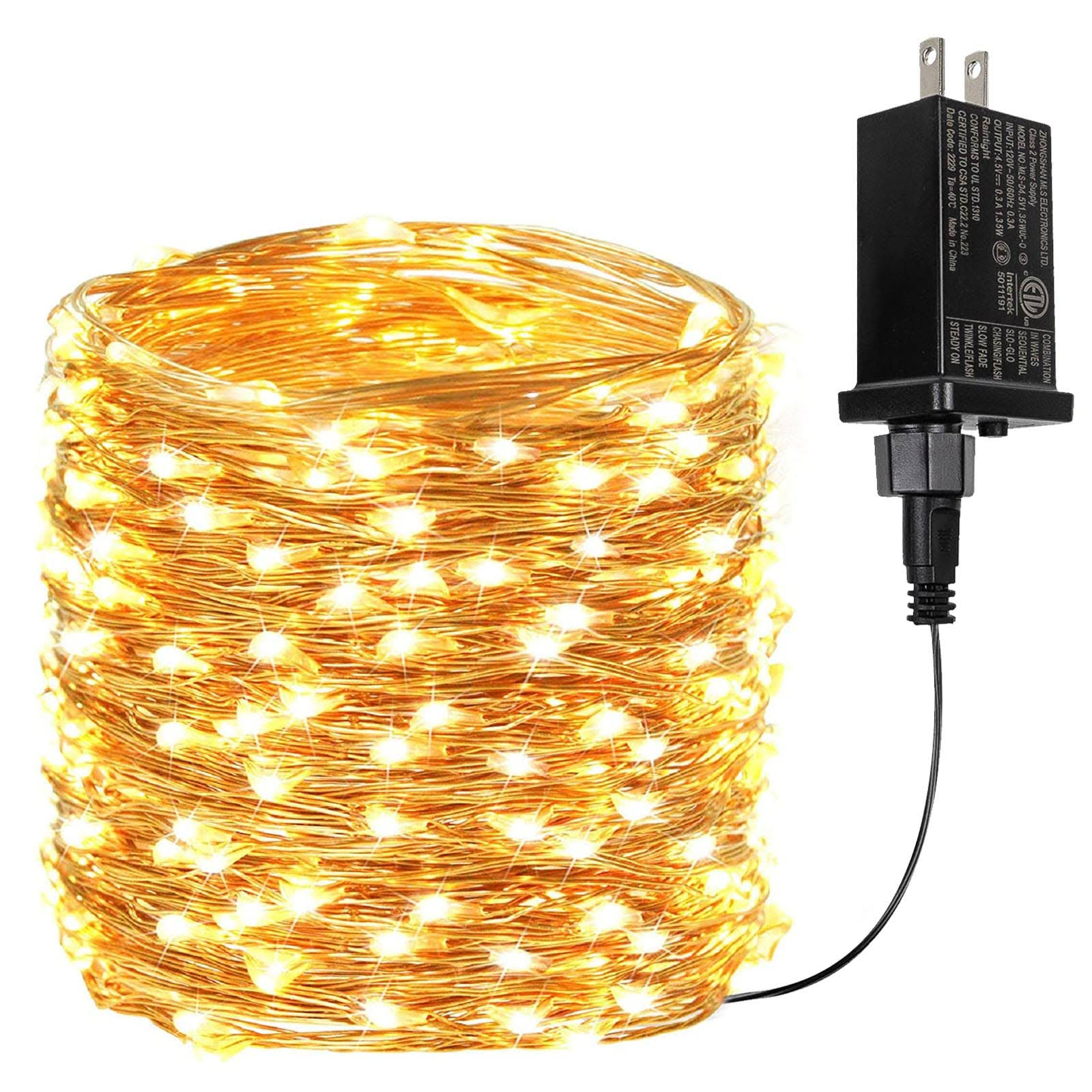 f8db2d3dbac55c6ffe0440c4609b26111931d9fa0ace6b6817c7066199f3273e.jpg BHCLIGHT 66ft 200 LED Fairy Lights Plug in, Waterproof String Lights Outdoor 8 Modes Copper Wire Lights Bedroom Decor, Twinkle Lights for Girls Room - Image 1