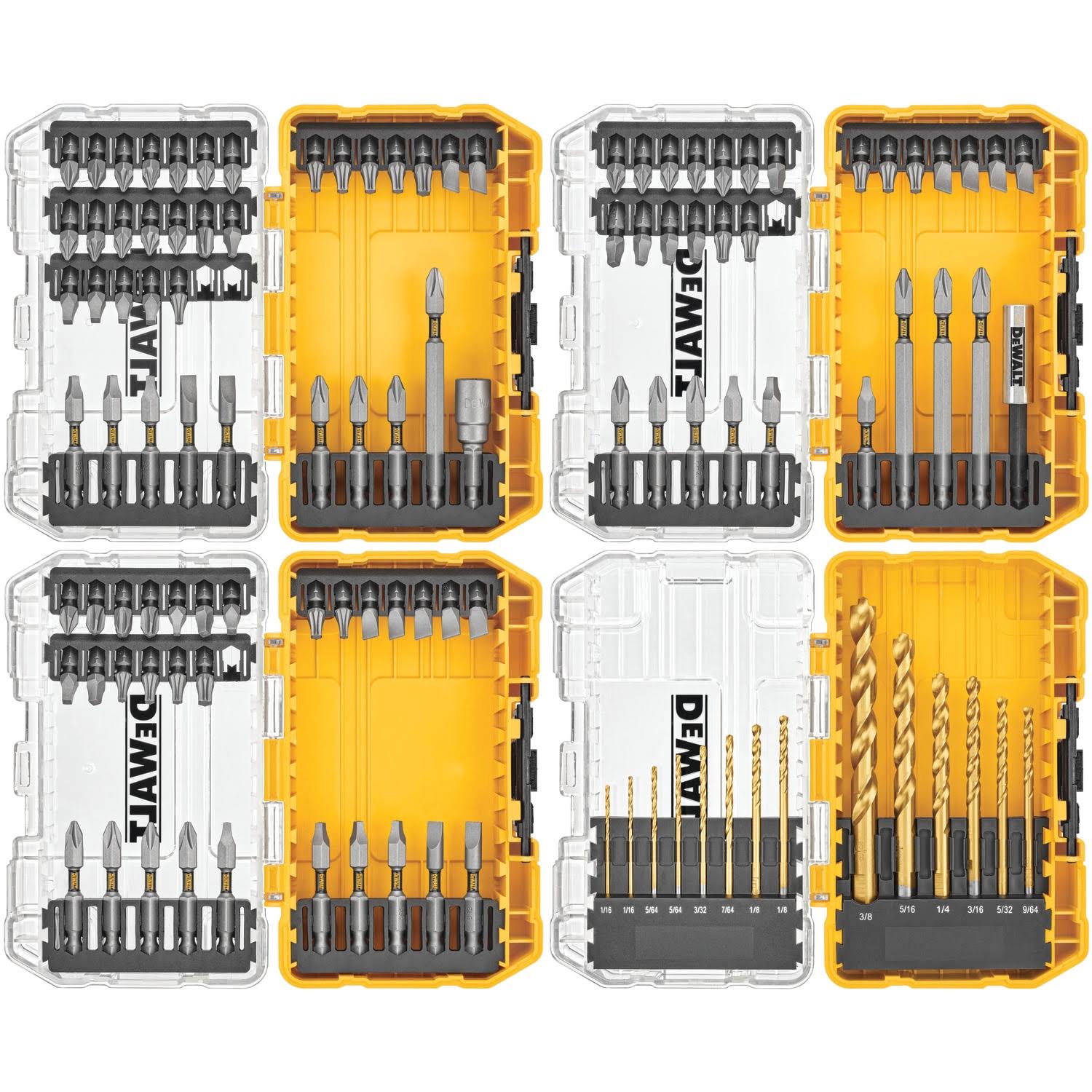 f8e12571ae4ad812fde0bfdf3032bea87cb95627c776d6a75bfdeb21f2883a2c.jpg DeWalt 110-Piece Shank Screwdriver Bit Set - Image 1