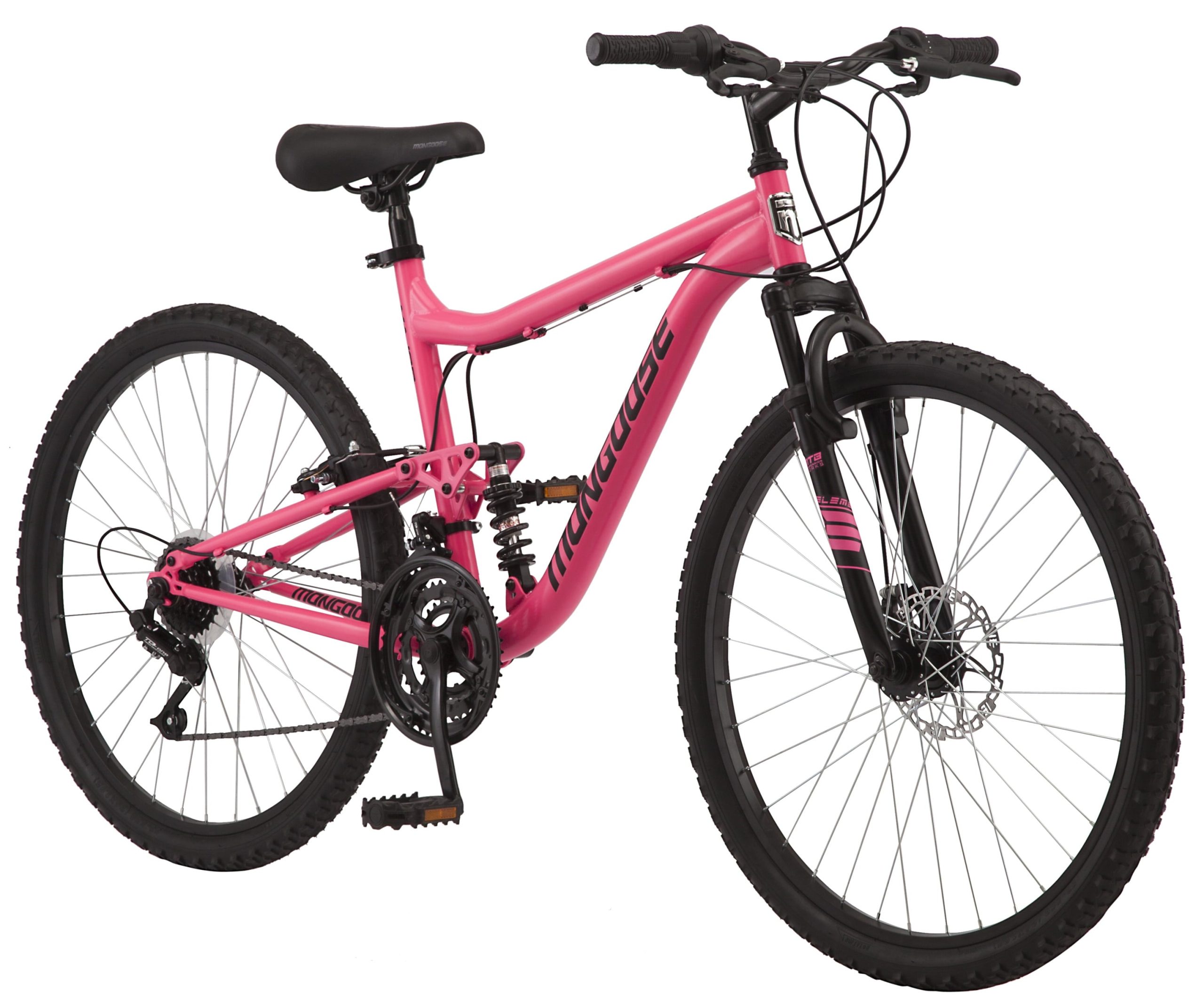 f8f3fce28b12a9d3845f20f7a04fef38b0ca694d5ff364f96ae7e2b88d4eded2.jpg 26-in. Major Womens Mountain Bike. Pink. 18 Speeds - Image 1
