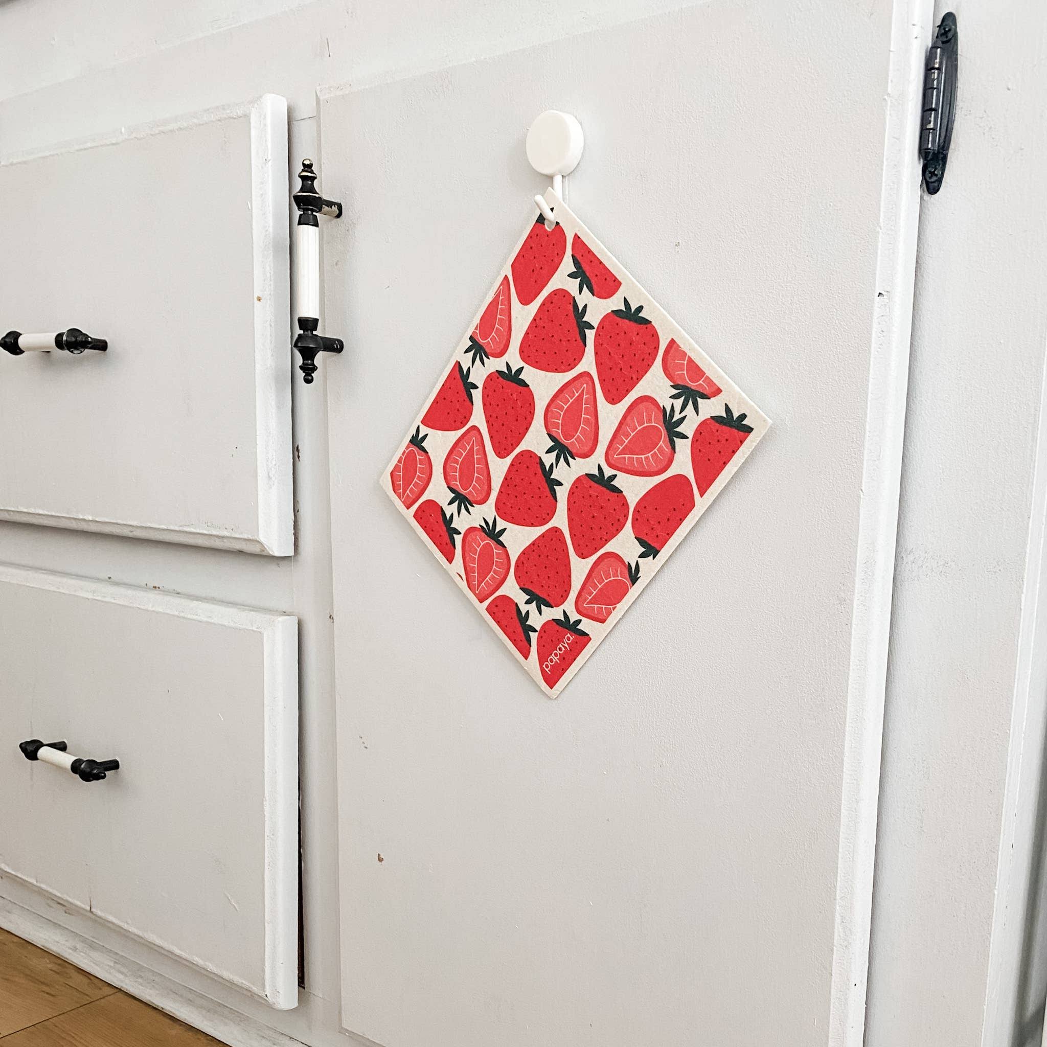 f8fb236091f8748798a1099fcdfb3d6369e7982c54ee5a7464f58a6ed513cf2c.jpg Papaya Reusable Paper Towels & Hook Strawberry Blonde Pkg/2 - Image 1