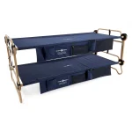 Disc - O - Bed XL Cam - O - Bunk Benchable Double Cot with Storage Organizers, Navy