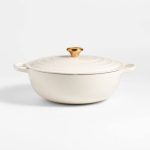 Le Creuset Signature 7.5-Qt. Cream Enameled Cast Iron Chef Oven