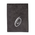 Avanti Premier Silver Script Monogram Bath Towel