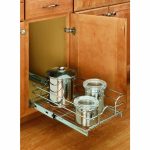 Rev-a-shelf Pull-Out Single Wire Basket, Size: 8.5W x 18.125D, Silver