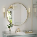 24 in. W x 24 in. H Medium Round Mirror Metal Framed Wall Mirrors Bathroom Vanity Mirror Decorative Mirror in Black