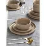 Rangou 12 Piece Dinnerware Set - Service for 4 Color: Brown