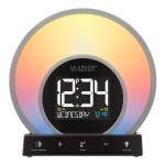 La Crosse W74146 Soluna S Sunrise Light Digital Alarm Clock with USB - Black
