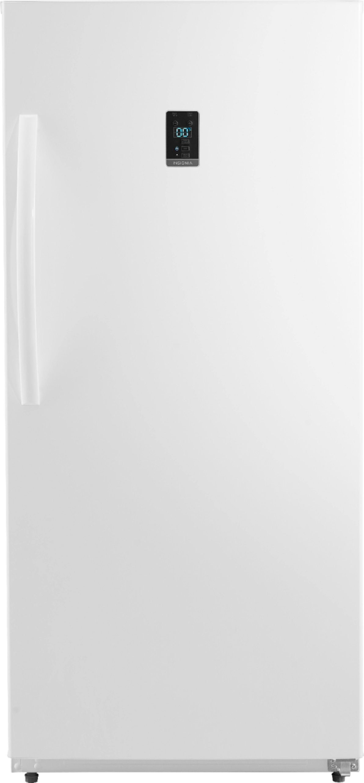 f9c64e1ea32e179df53ceab4780a8299fe6b61253a74e729fbf4df45bc990828.jpg Insignia - 17 Cu. ft. Garage Ready Convertible Upright Freezer - White - Image 1