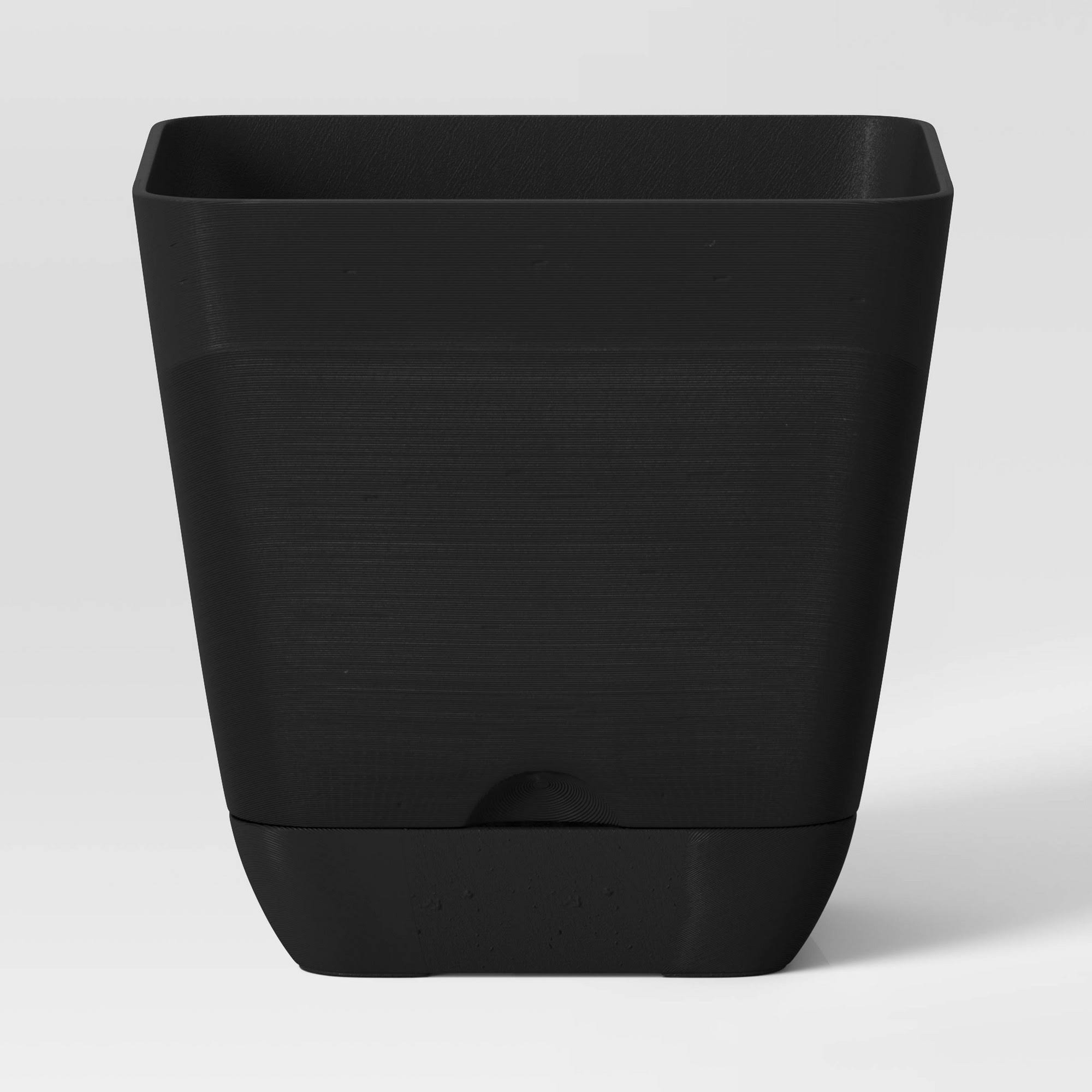 6" Wide Square Outdoor Planter Black - Room Essentials