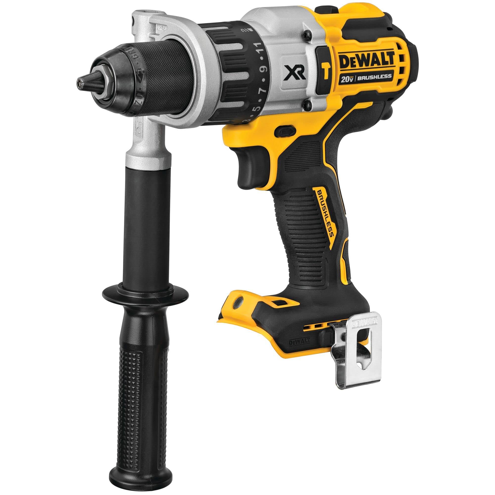 f9d1857905e60d933d863fa84680bc24751c922fafd6d22a3fea66e9539db0a6.jpg DeWalt DCD998B 20V Max XR Brushless 1/2 in. Cordless Hammer Drill - Image 1