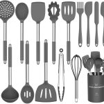 Umite Chef Kitchen Utensil Set, 15pcs Silicone Cooking Kitchen Utensils Set, Cooking Tools Turner Tongs Spatula Spoon for Nonstick Heat Resistant