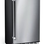 Kismile Built-In Ice Maker Machine, Commercial Lab Ice Maker with 80lbs Daily, Reversible Door, Drain Pump,24H Timer & Self-Cleaning, Under Counter