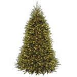 7.5 ft. Dunhill Fir Artificial Christmas Tree with 750 Clear Lights - 7.5 ft - 7.5 Foot - Green