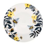 Royal Norfolk Ceramic Bee Plates, 10.5 in.