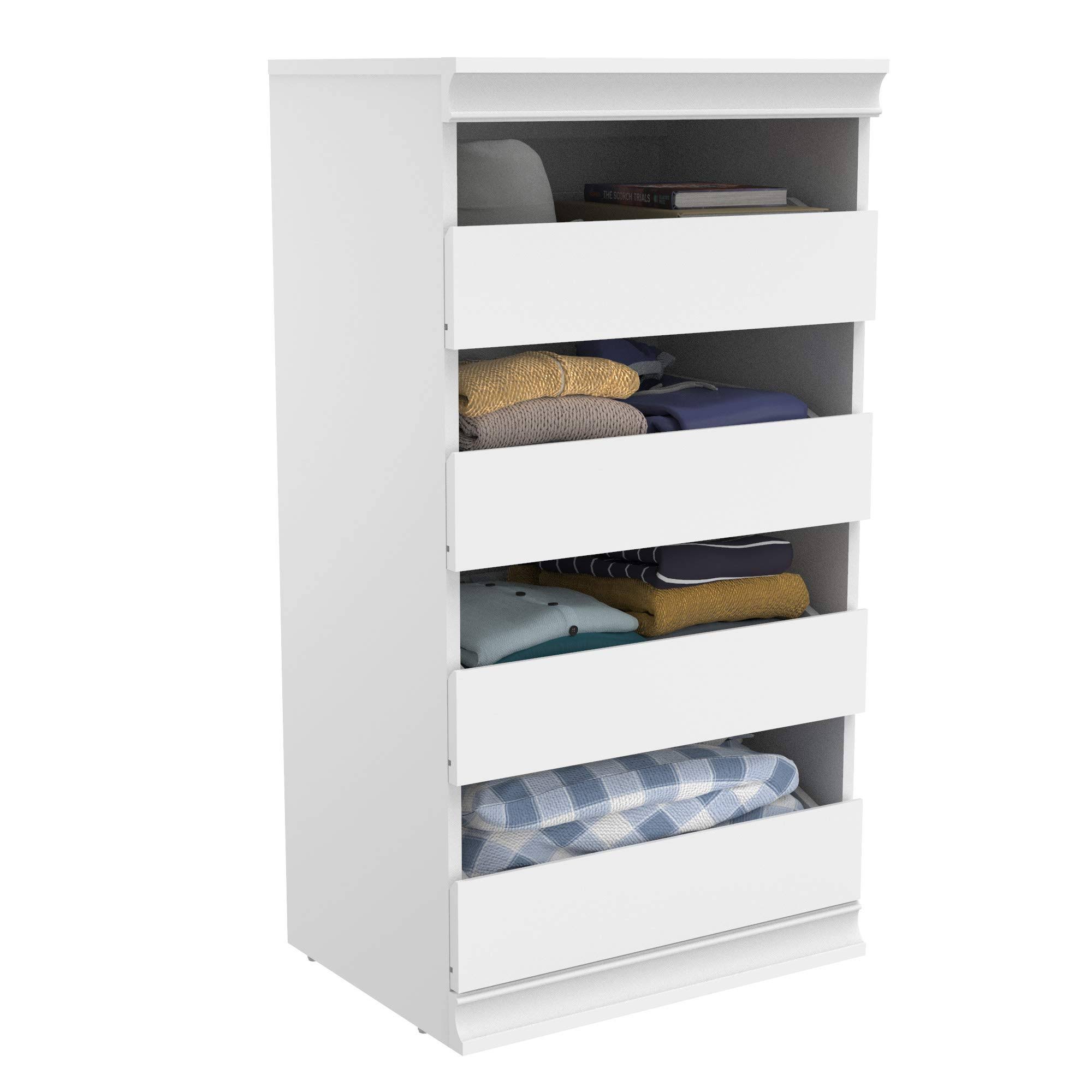 fa637ac0c68e987a03b7a37d46e702ab1be00bf531542a661a7bf160ca0625dc.jpg ClosetMaid 4561 Modular Closet Storage Stackable Unit with 4-Drawers White - Image 1