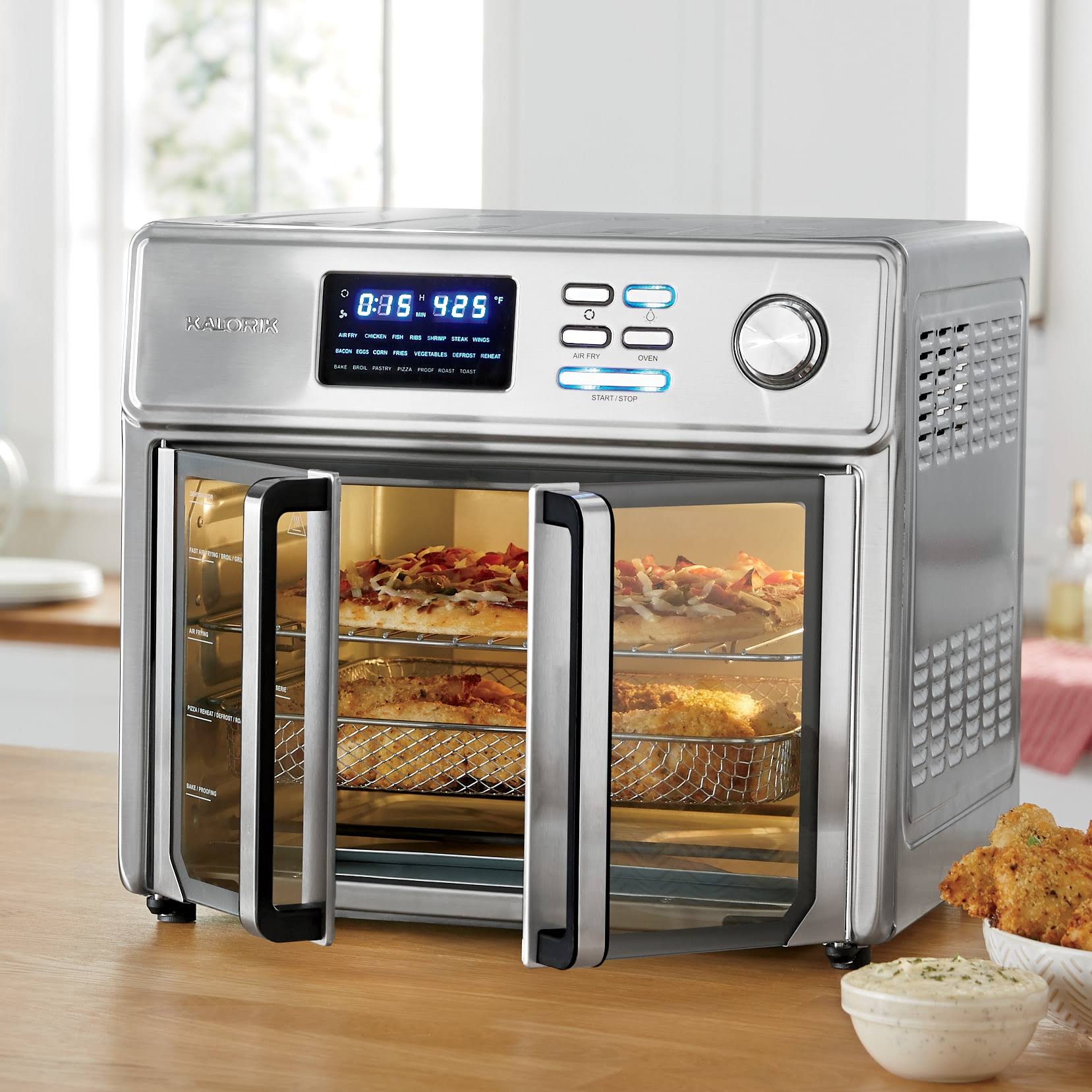 fa64f6e5eea1b4bed69bb3542f5ba466ccdfcb30d65ce62639cba1ba05eddcef.jpg Kalorik 26 Quart Digital Maxx Air Fryer Oven - Image 1