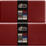 Gorilla Grip 2 Piece Ergonomic Kitchen Anti Fatigue Comfort Mat, Comfortable Thick Padded Rugs, Stain Resistant Supportive Durable Cushion, Office