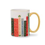 Rifle Paper Co. Festive Book Club Porcelain Mug