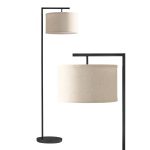 Brightech Montage Modern LED Floor Lamp - Black