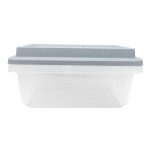 Hefty 18qt Plastic Storage Bin with Gray Hi-Rise Stackable Lid