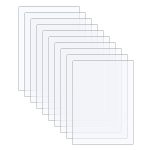 Langaelex Acrylic Sheets - 20 Pack of 5x7" 0.043" Thick Clear Extruded Plexiglass for Picture Frame Glass Replacement, Projects Display & Painting -
