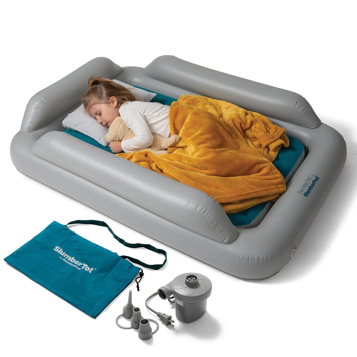 fb7e9d23850cc3d7d2c12c38836400443c115afe0e8790730edefbb4500b1902.webp SlumberPod SlumberTot Inflatable Toddler Travel Bed - Image 1