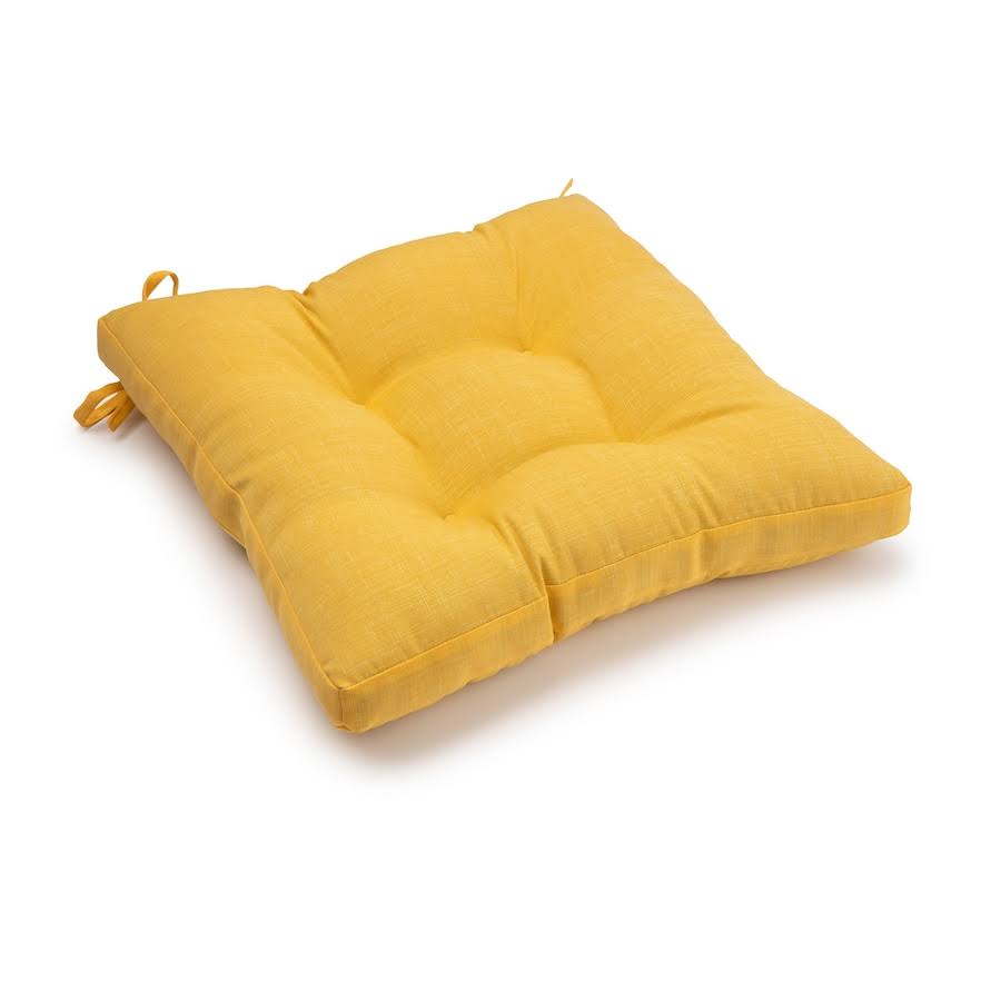 fb86846be38138312a64615a770ddf7ff675b143f34835009fd0858176b8eb19.jpg Sonoma Goods for Life Outdoor Chair Pad, Brt Yellow, 18x18 - Image 1