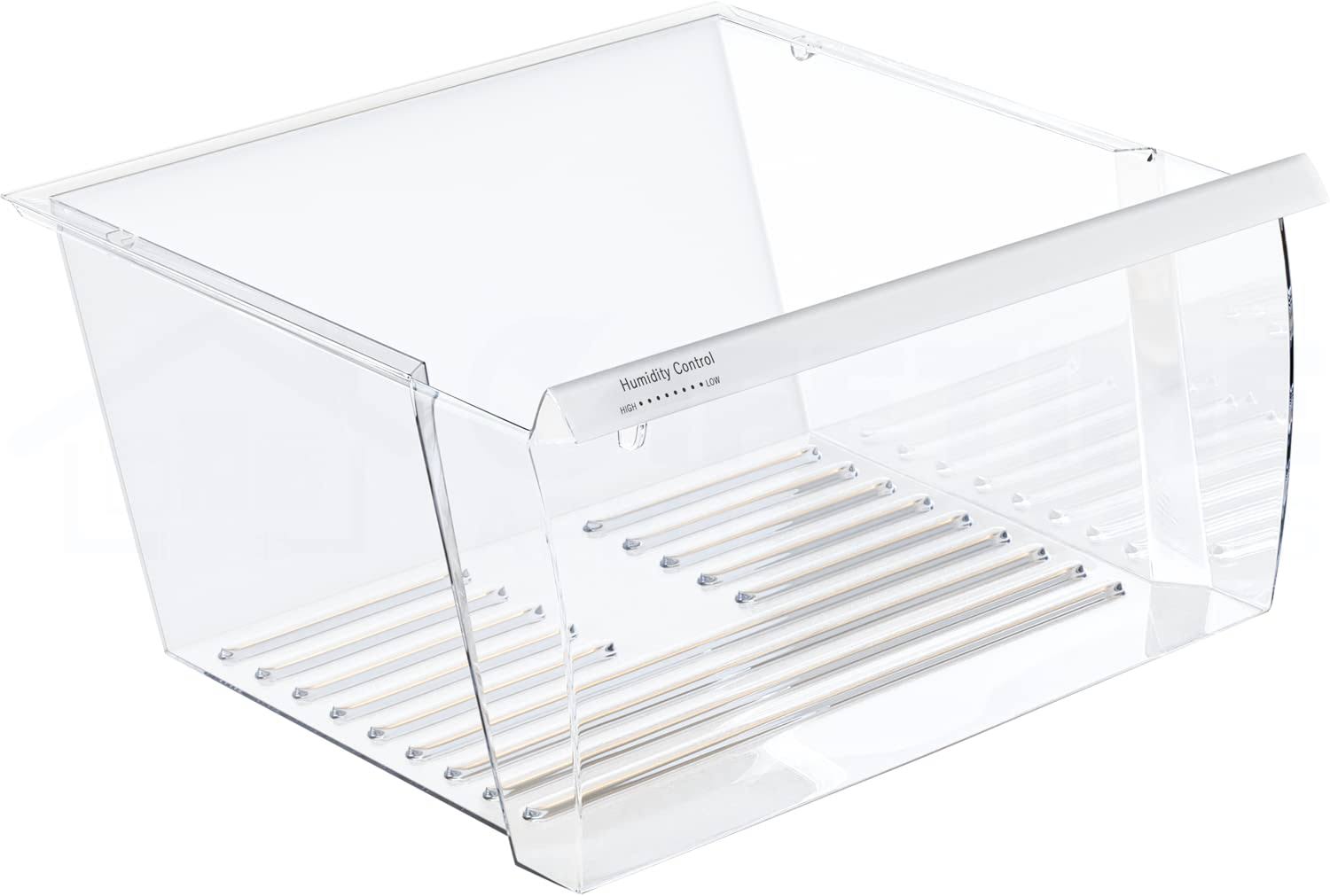 fb89f9631c51444a213bedee9b23c14f36477dc95b35b99bea60dbe0f7926c7a.jpg Lifetime Appliance 2188656 Crisper Bin (Upper) Compatible with Whirlpool Refrigerator - WP2188656 - Image 1