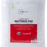 Mainstays Super Soft Mattress Pad, Antimicrobial, Queen, White