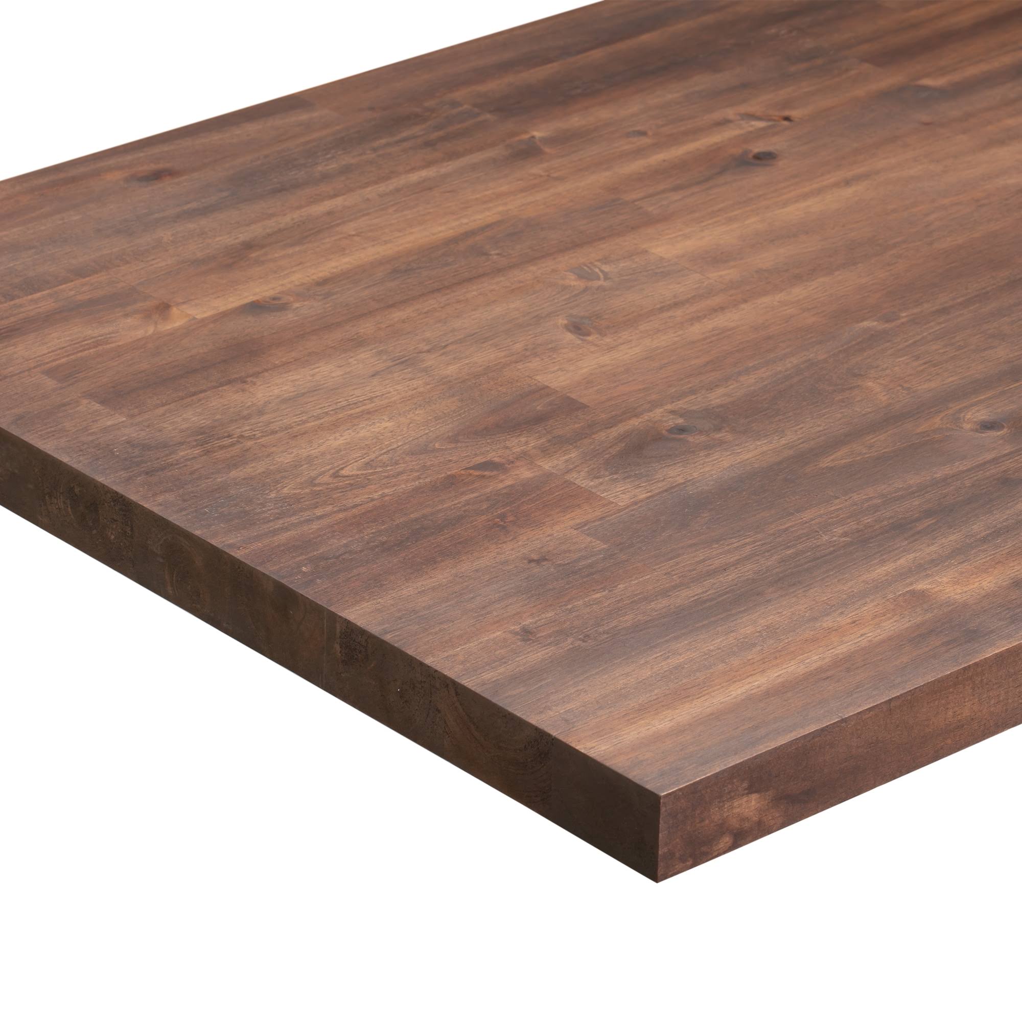 fbd7fe50d6bb918186469cc6d6c9b10a92e028c11619531dc0a86928270fd4b7.jpg Sparrow Peak Acacia 48-in x 25-in x 1.5-in Espresso Stained Straight Butcher Block Acacia Countertop 1525FJACESP-48 - Image 1