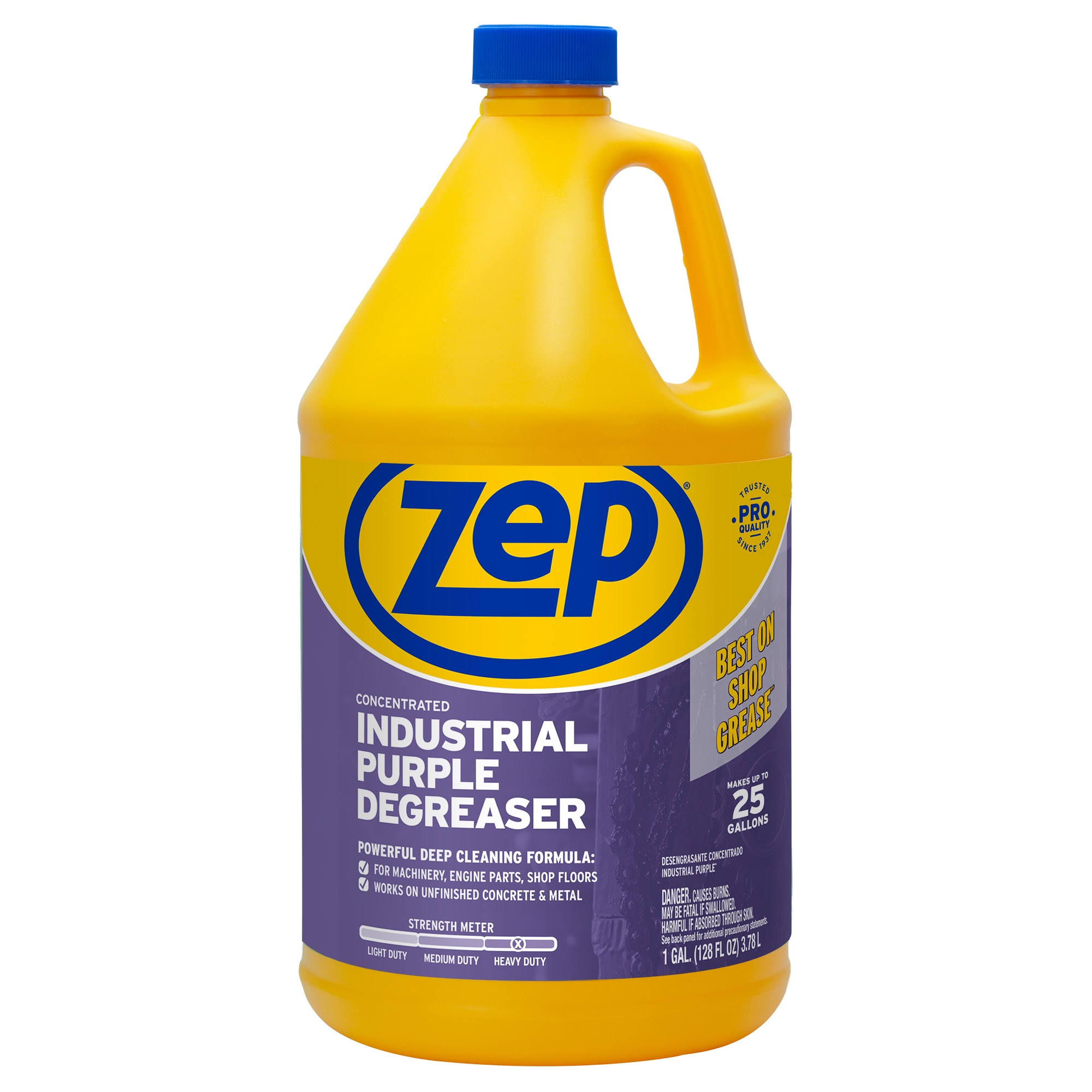 fbebbdfc376a0bfc23a7e009045f6c0efbc102a52f4b7b04cddb2df7db305920.jpg Zep Industrial Purple Cleaner & Degreaser - 1 Gallon - Image 1