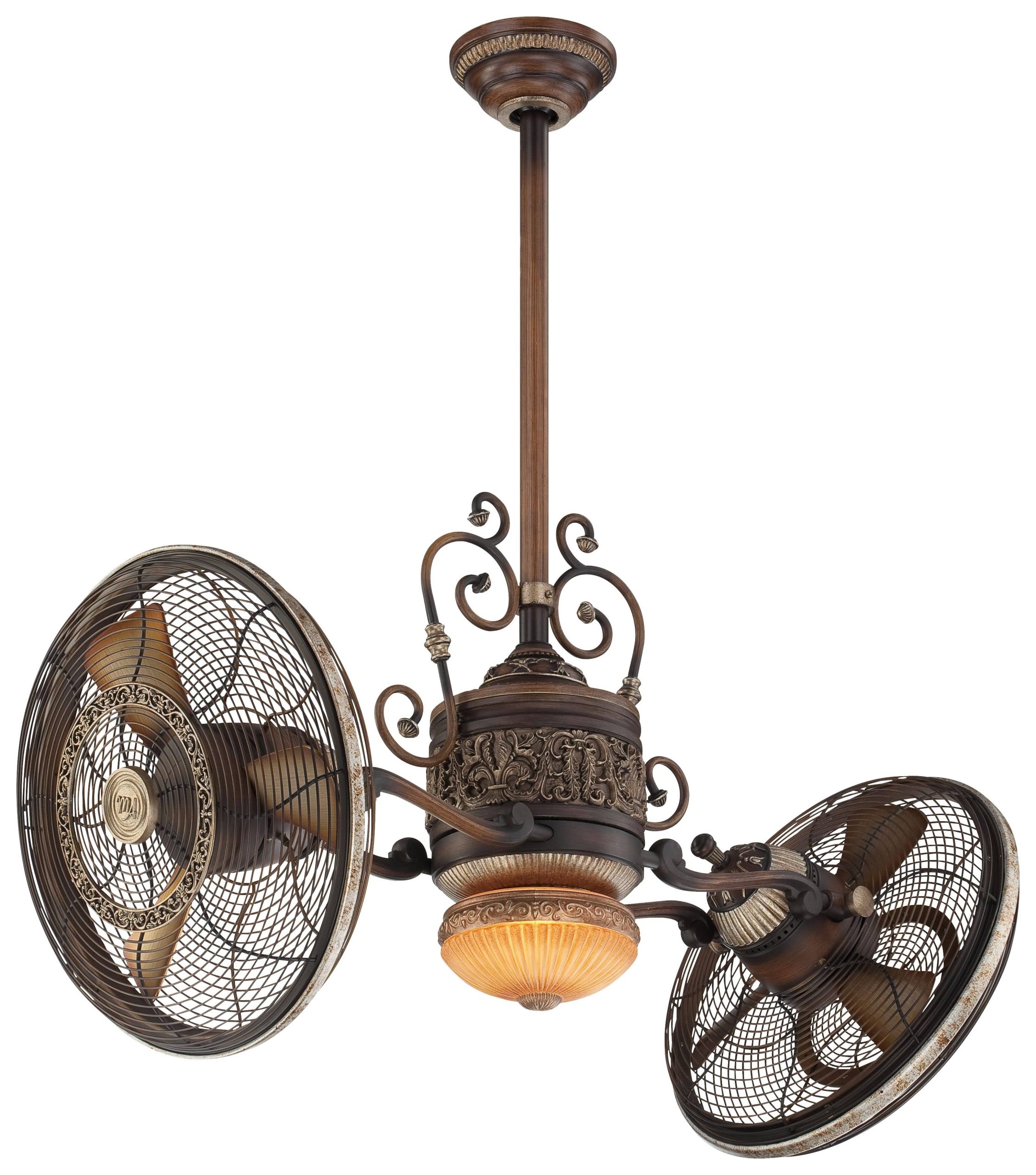 fc02fc23d82408fc9ac273aae64b4545650e2806f8fb261bf728c8767aff6b98.jpg Minka Aire Traditional Gyro LED 42" Ceiling Fan, Belcaro Walnut - Image 1