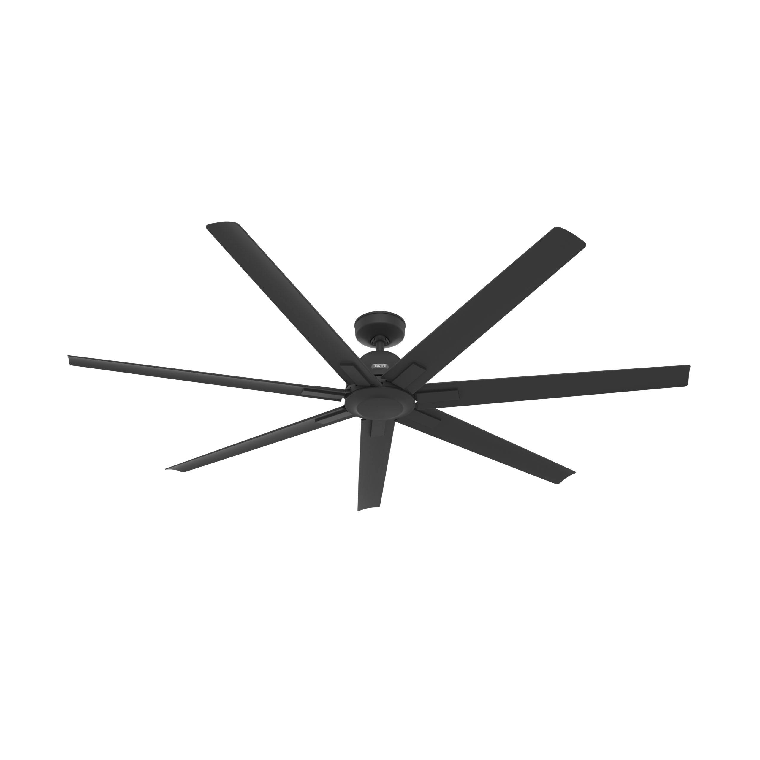 fc31c7a0c226021c9b6cfd70150a792927dbf5367f03e9e63e31b09a3f72cf86.jpg Hunter Downtown 72" Ceiling Fan in Matte Black - Image 1