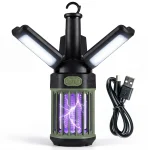 Tangkula 3-Petal Foldable Bug Zapper  Adjustable Lighting Modes Type-C Rechargeable