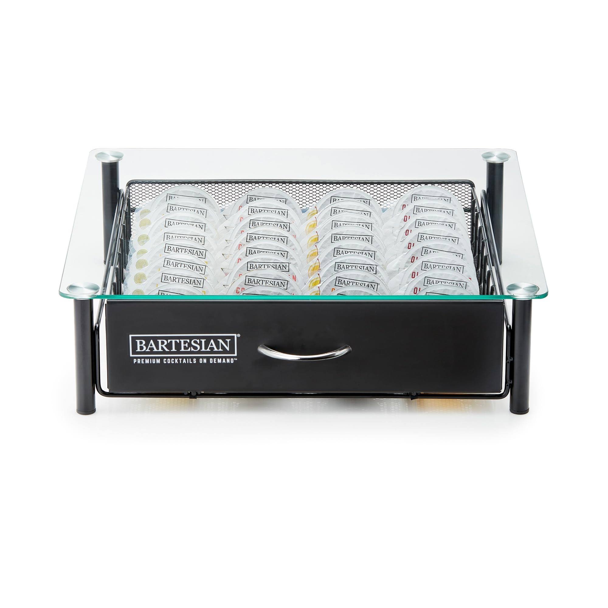 fc4c0fb4696c3d80737bcc71666915f242c8b3680596156a1bed97e6dc89a05f.jpg Bartesian Cocktail Capsule Storage Drawer Organizer - Stylish Mixology Cocktails Drink Mixer Holder Dispenser - Home Bar Accessories for Cocktail - Image 1