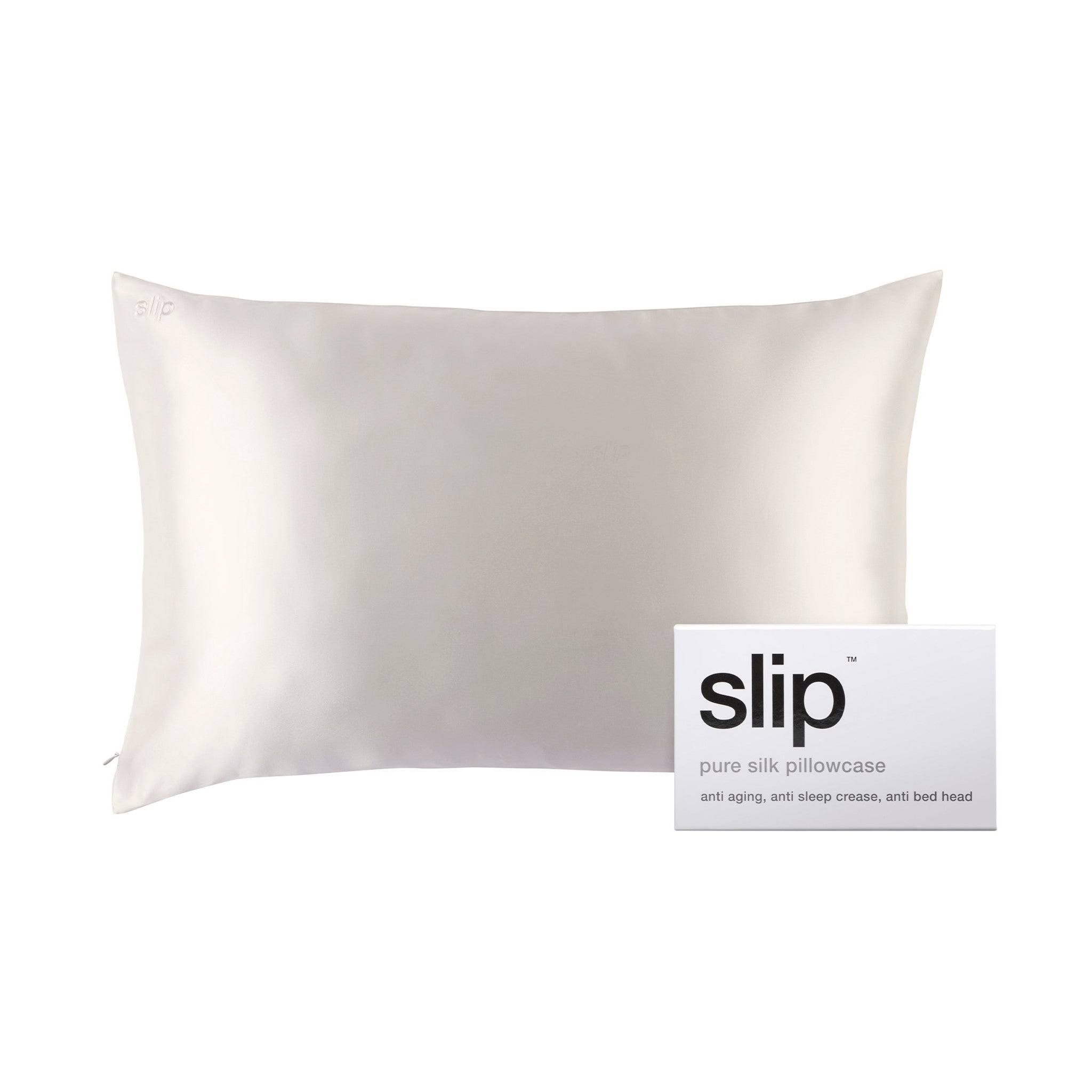 fc5e0a8e3fc7901e2121afe21b3617c90c02f4f7efac236f99c88023c704319e.jpg Slip Silk Queen Pillowcase (White) - Image 1