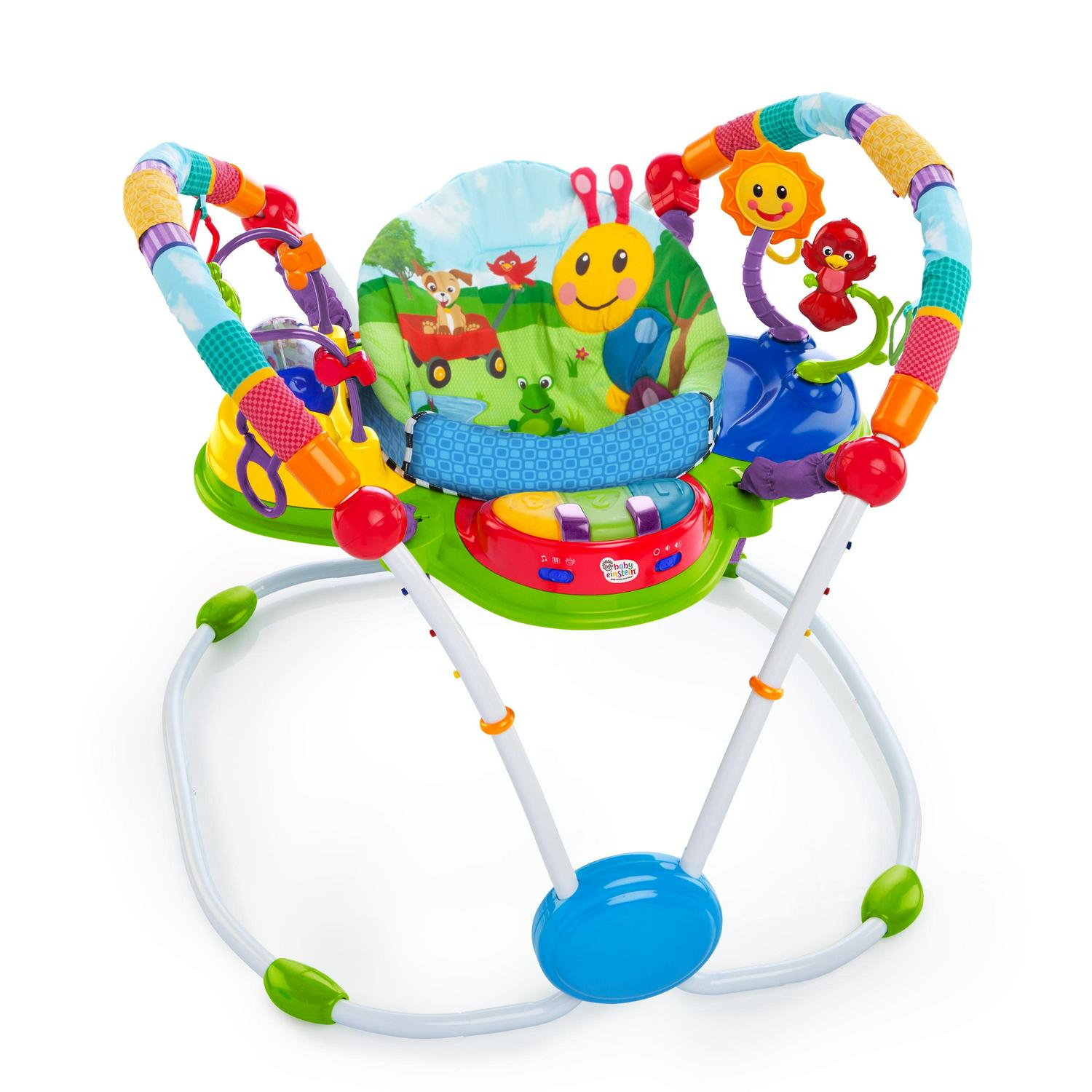 fcea6ffe3be4de7ca06b5fe47b908d5f327af27eb01a515ae7ccb34398394b9c.jpg Baby Einstein Neighborhood Friends Activity Jumper with Lights and Melodies - Image 1