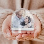 Personalized Photo Snow Globe - Snow & Glitter - with Your Photo and/or Text of Choice in Full Colour Inside High-Quality Durable Plexiglass