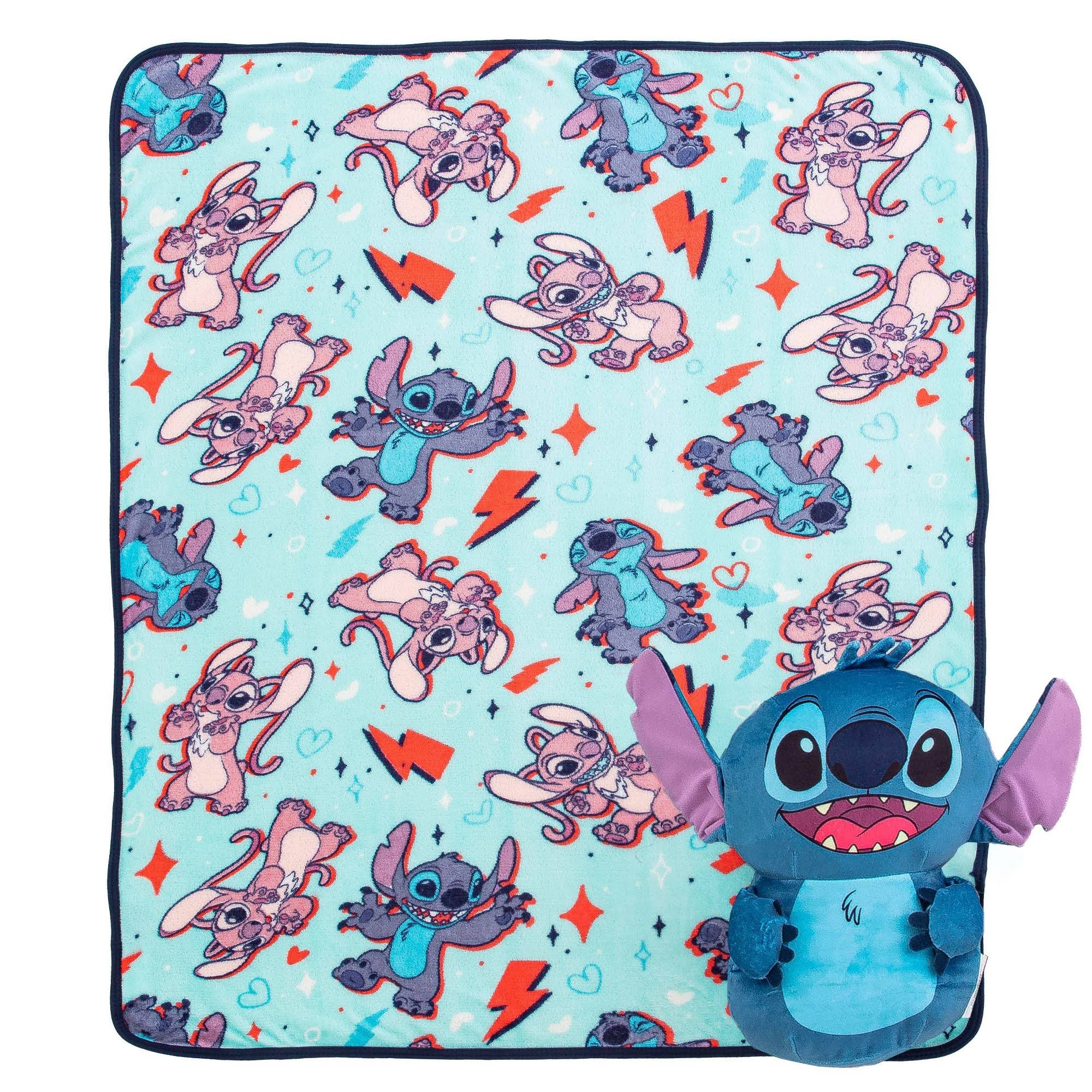 fd67f4f3cb81bdc8a232d35d8baaa862bb2c39a7a1829d7cfcc3fff07df37d9d.jpg Disney Lilo & Stitch Touch Throw Blanket and HD Hugger New with Tag - Image 1