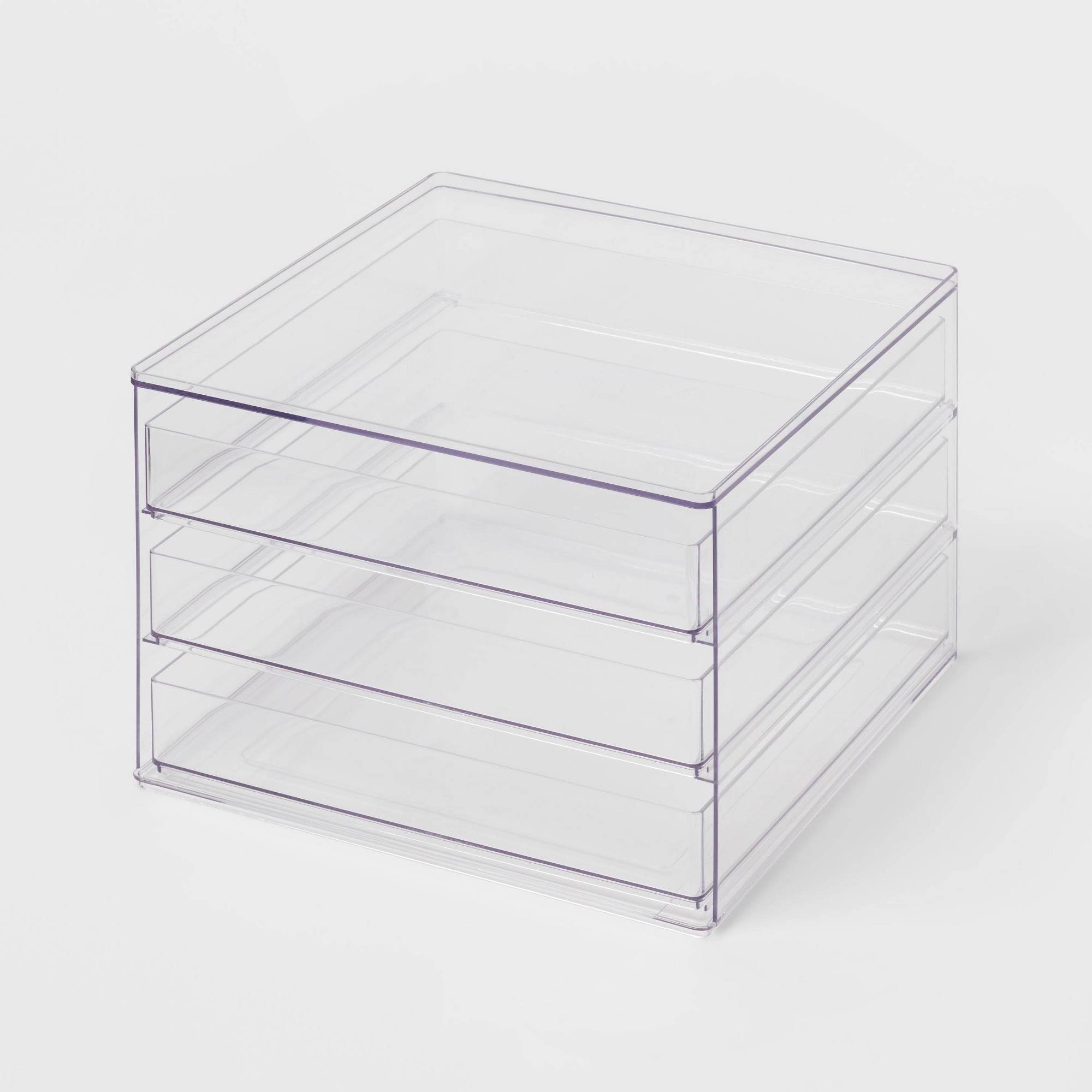 fd72c5ef8fccecd1dbc0e3a7c3ff830ad316756f3b564cdf58c1990234529a2b.jpg All Purpose 3 Drawer Storage Clear - Brightroom - Image 1