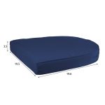 Jeco Outdoor Patio Chair Cushion, Blue