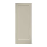 1-Panel Shaker Style Primed Wood Door EightDoors Size: 32" x 80"