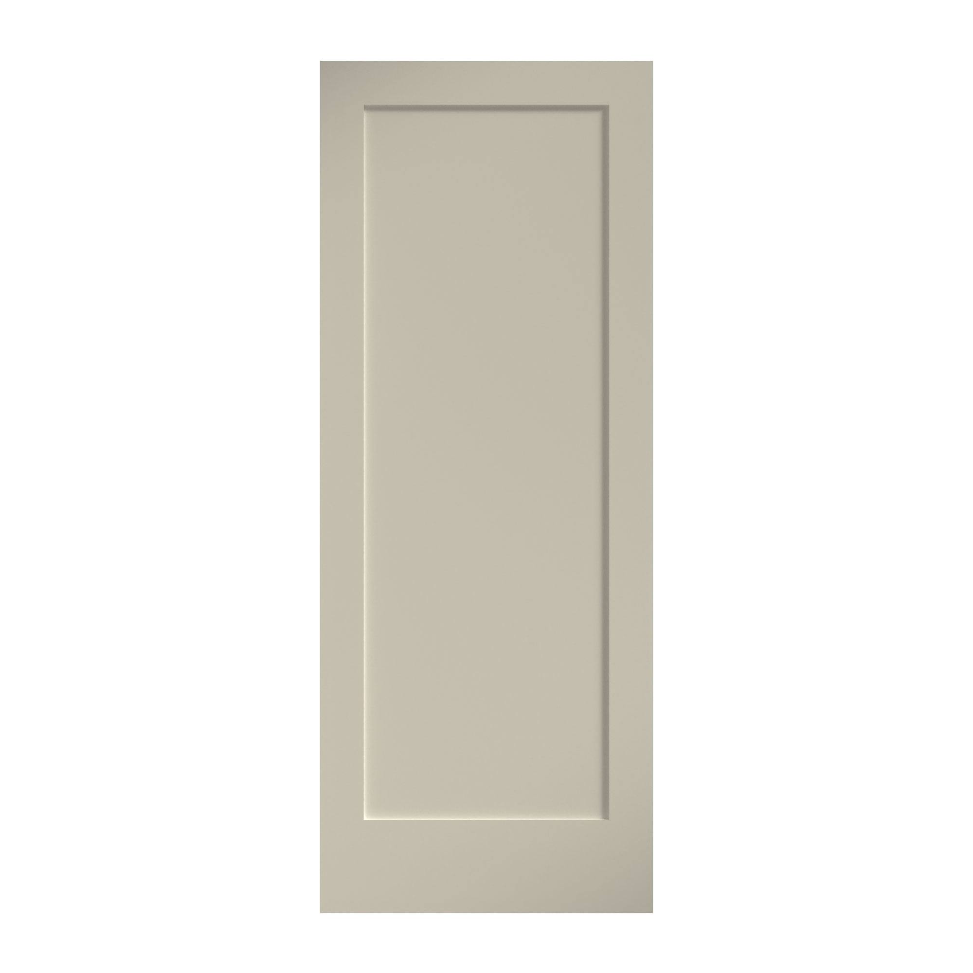 fd95de9ff187b88ebc74afd1d3e38eb2419b932ed691f5b92338a222c4cc79c9.jpg 1-Panel Shaker Style Primed Wood Door EightDoors Size: 32" x 80" - Image 1