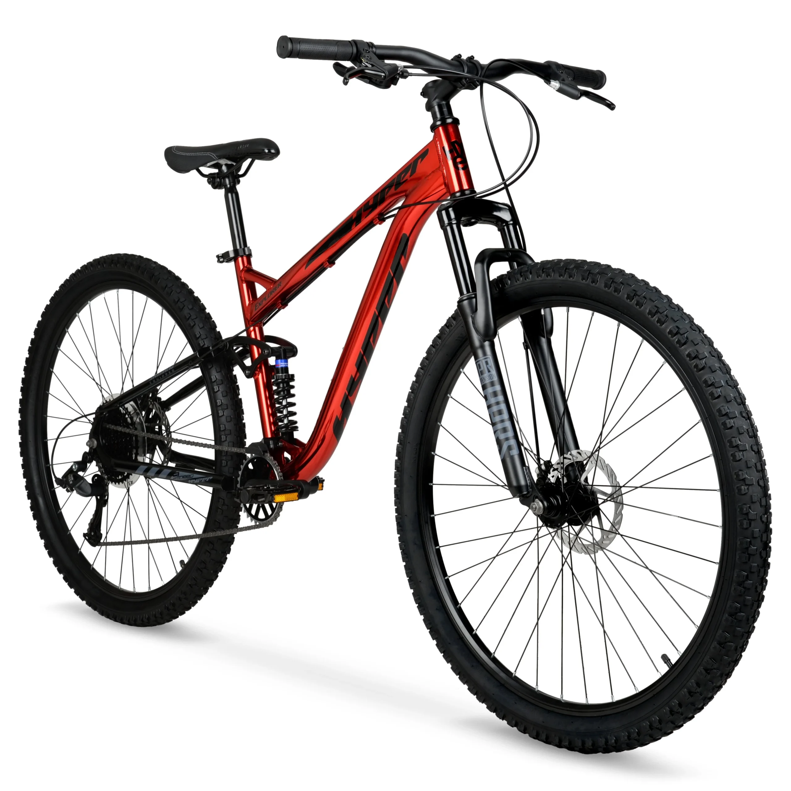 fd977d90d55481a2c27797be209fff1126ea0a95fbe5f2f14ebf25e6df2724e1.webp Bicycle Men'S 29 In. Explorer Dual Suspension Mountain Bike, Red - Image 1
