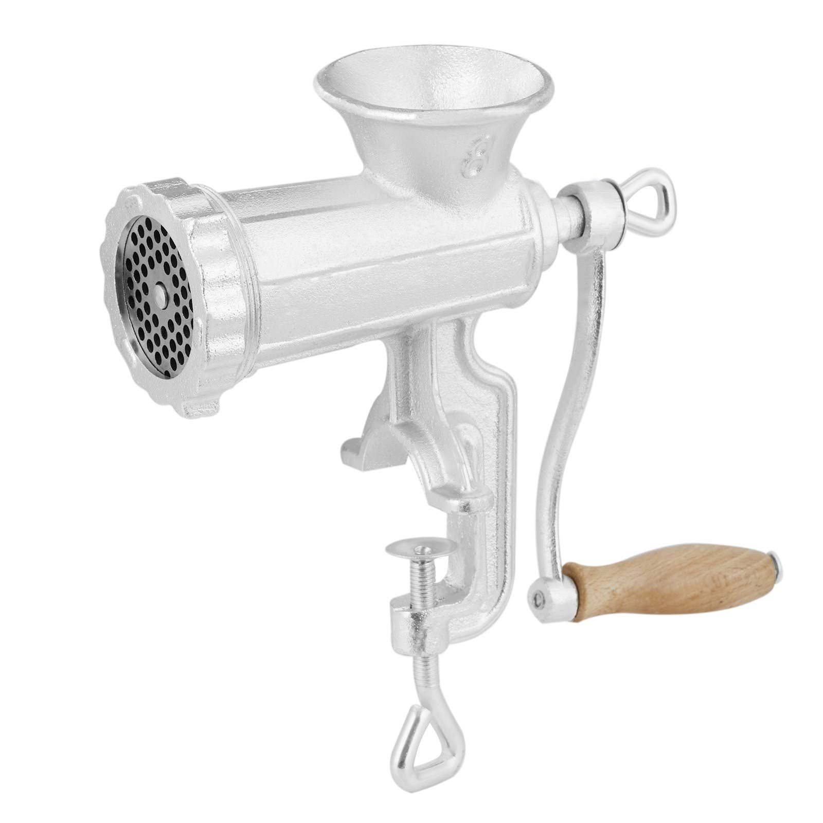 fdea4ffafc398360729ef68cd8f2a314c763be14e53f893bdff2e1ec5803c74c.jpg VEVOR Manual Meat Grinder, Heavy Duty Cast Iron Hand Meat Grinder with Steel Table Clamp, Meat Mincer Sausage Maker with 1 Cutt - Image 1